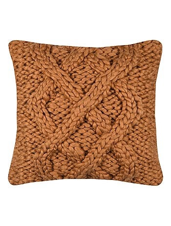 Coussin en macramé déhoussable