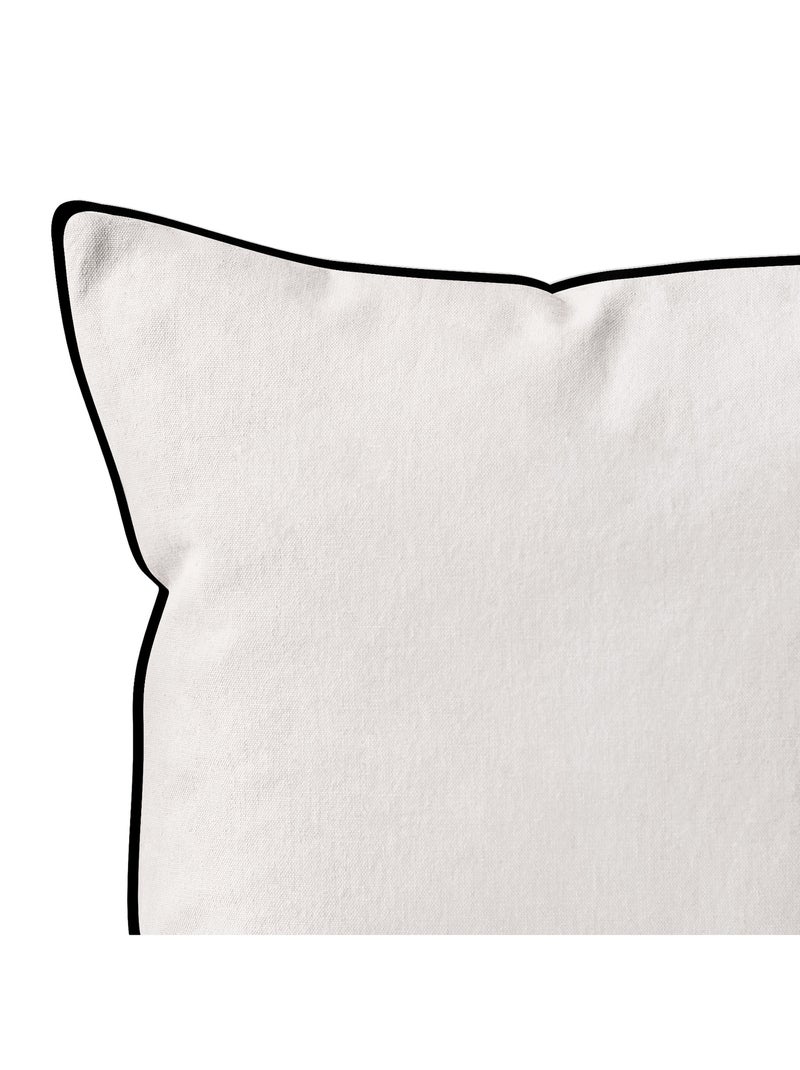 Coussin en microfibre lavée BOHEME, par Soleil d'Ocre Blanc - Kiabi