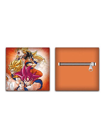 Coussin en Peluche avec poche Dragon Ball Z - Tous les Personnages - 35x35 cm