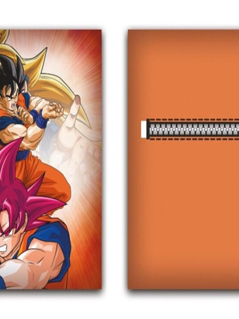 Coussin en Peluche avec poche Dragon Ball Z - Tous les Personnages - 35x35 cm Orange - Kiabi