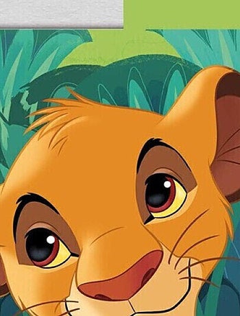 Coussin en Peluche avec poche Simba - Le Roi Lion Disney 35x35 cm