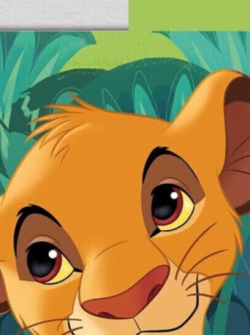 Coussin en Peluche avec poche Simba - Le Roi Lion Disney 35x35 cm - Kiabi