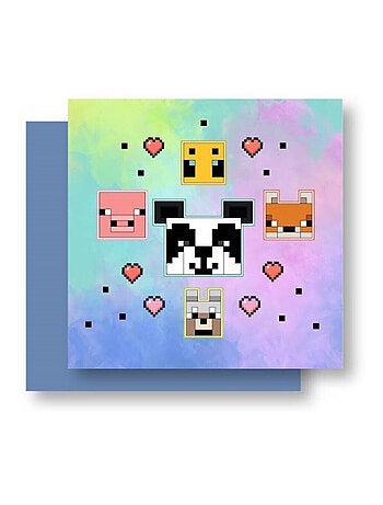 Coussin en Peluche Minecraft - Multicolore 35x35 cm
