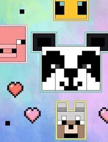 Coussin en Peluche Minecraft - Multicolore 35x35 cm