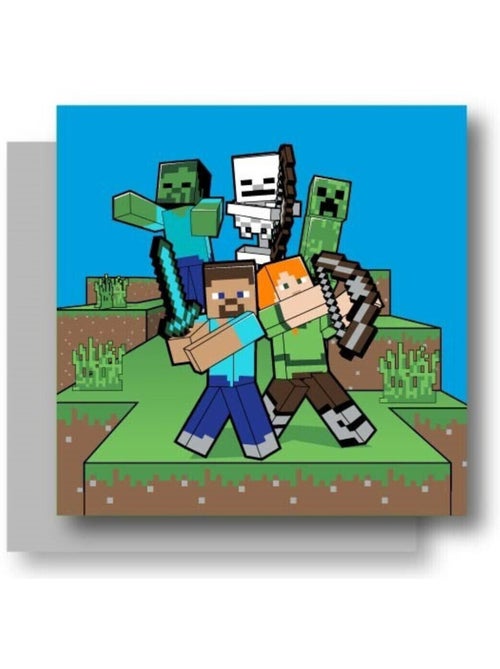Coussin en Peluche Minecraft 35x35 cm - Kiabi