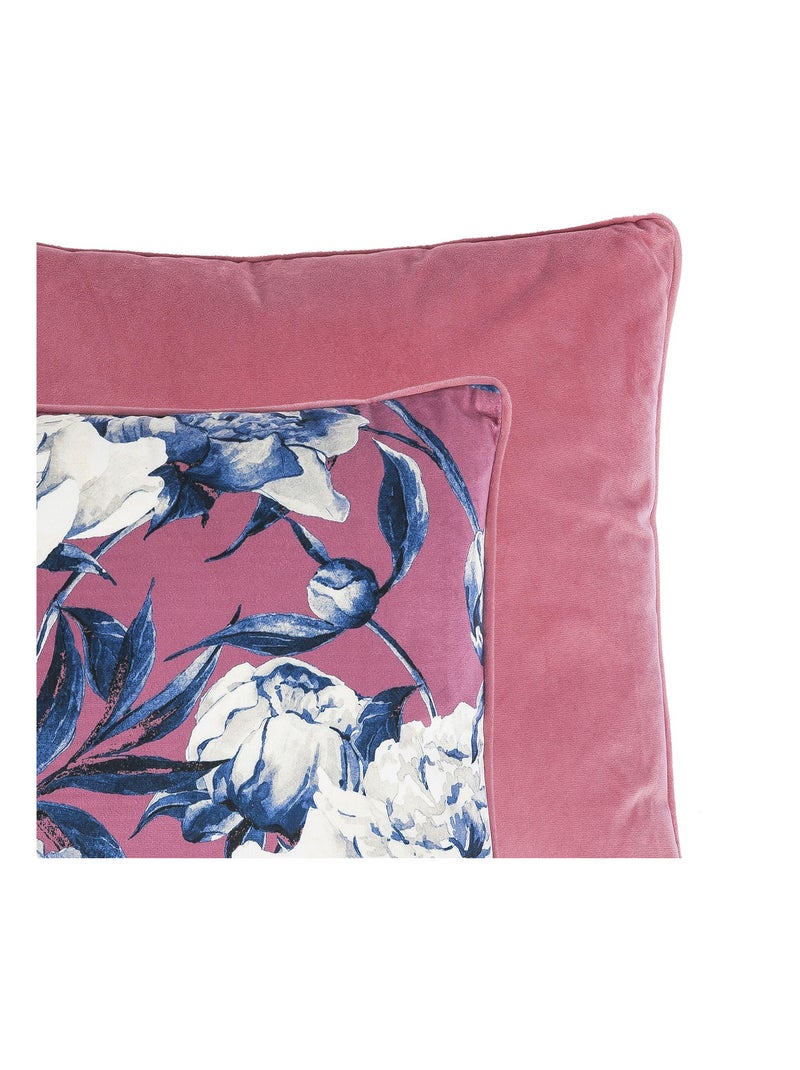 Coussin en polyester Fleur 'Deko&co' Rose - Kiabi