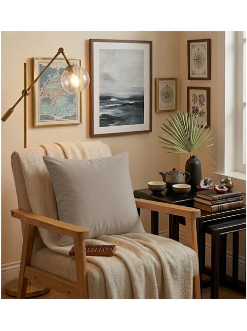 Coussin en polyester uni Pop color - Kiabi