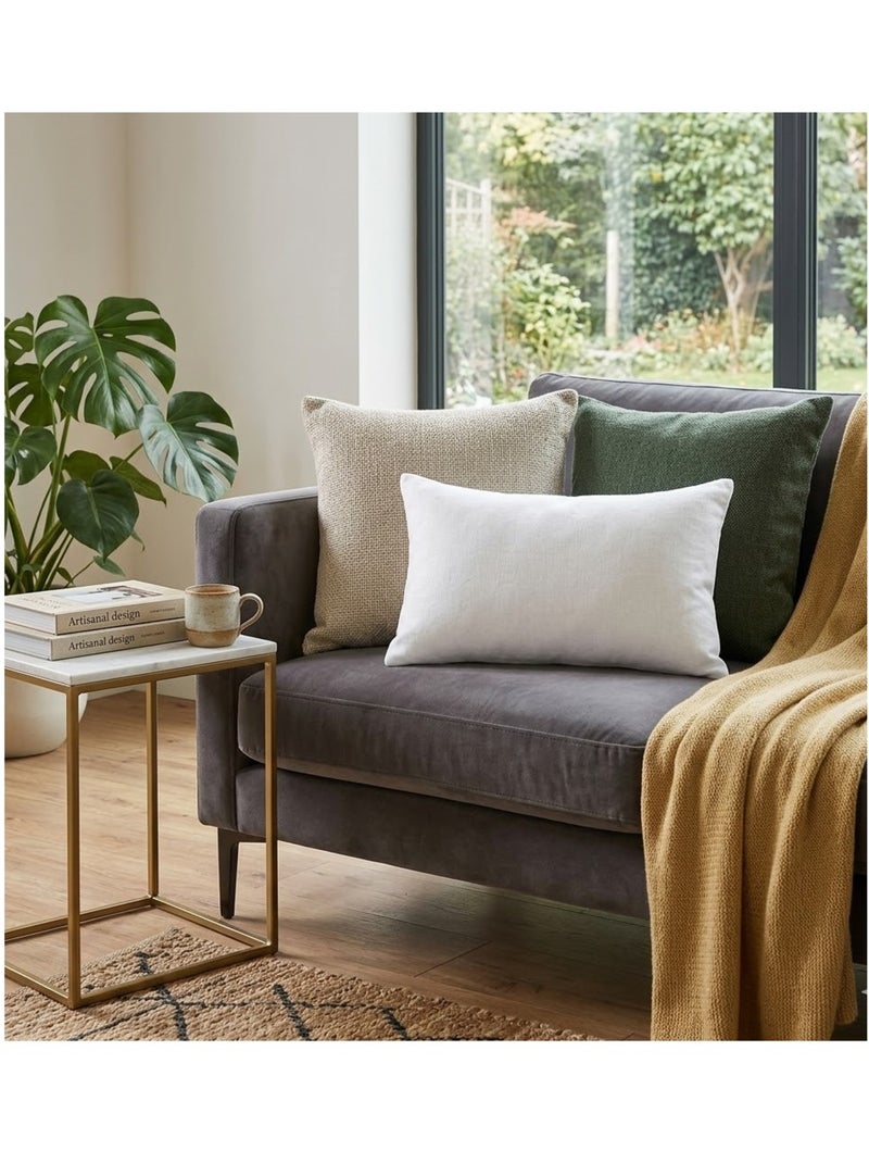 Coussin en polyester uni Pop color Blanc - Kiabi