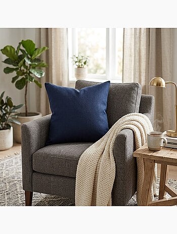 Coussin en polyester uni Pop color