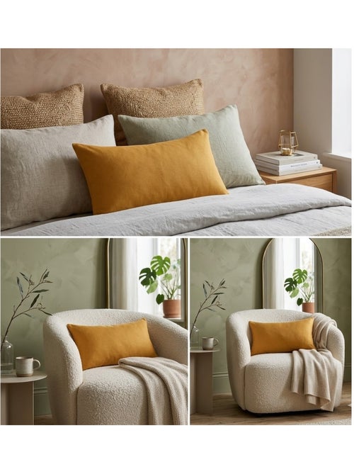 Coussin en polyester uni Pop color - Kiabi