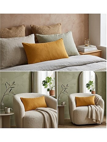 Coussin en polyester uni Pop color