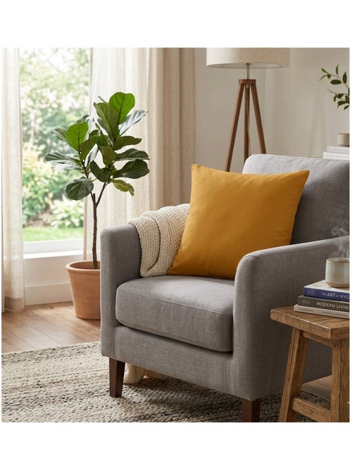 Coussin en polyester uni Pop color - Kiabi