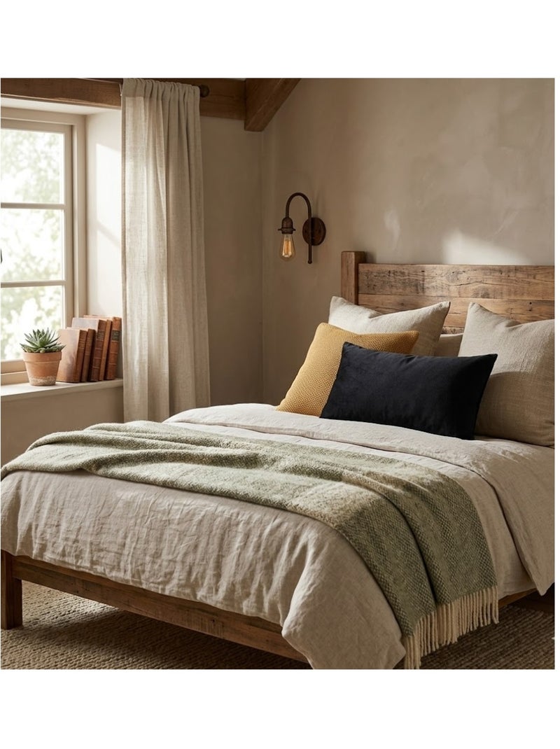 Coussin en polyester uni Pop color Noir - Kiabi