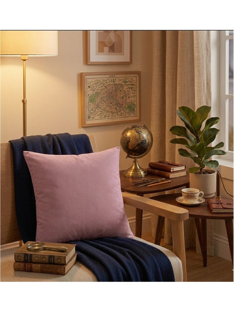 Coussin en polyester uni Pop color Rose - Kiabi