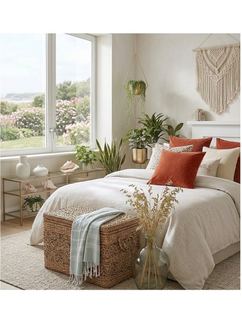 Coussin en polyester uni Pop color - Kiabi