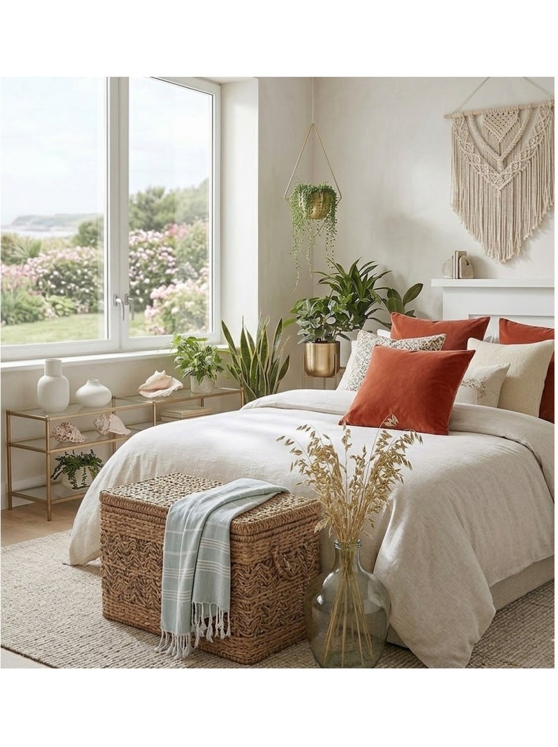Coussin en polyester uni Pop color Terracotta - Kiabi