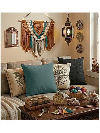 Coussin en polyester uni Pop color