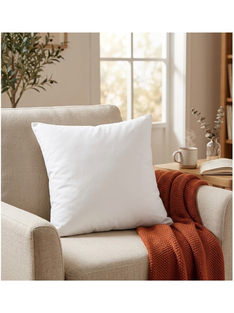 Coussin en polyester uni pop colors Blanc - Kiabi