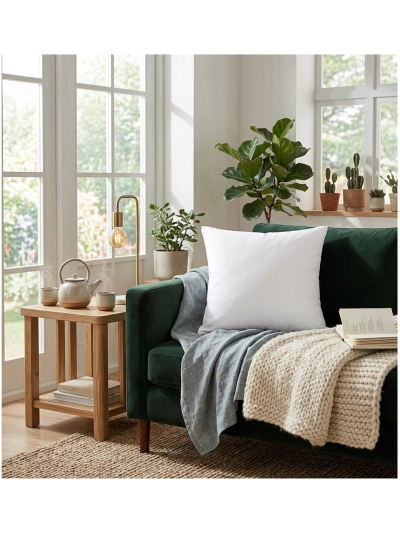 Coussin en polyester uni pop colors Blanc - Kiabi
