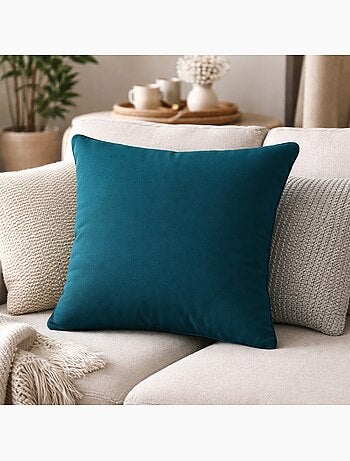 Coussin en polyester uni pop colors