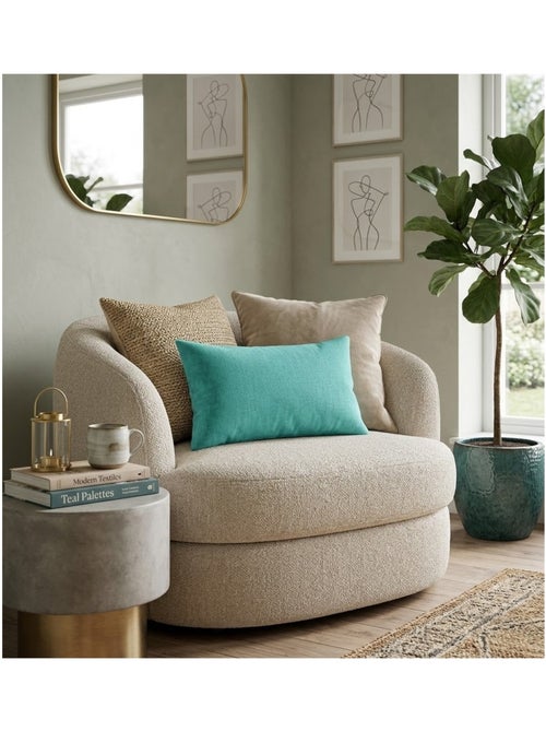Coussin en polyester uni pop colors - Kiabi
