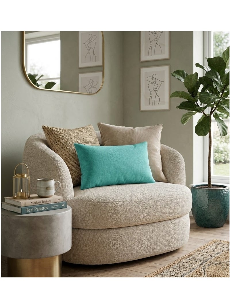 Coussin en polyester uni pop colors Bleu céladon - Kiabi