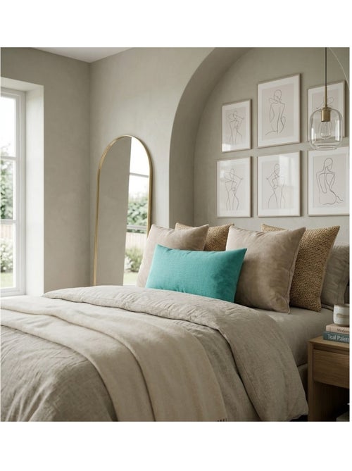 Coussin en polyester uni pop colors - Kiabi