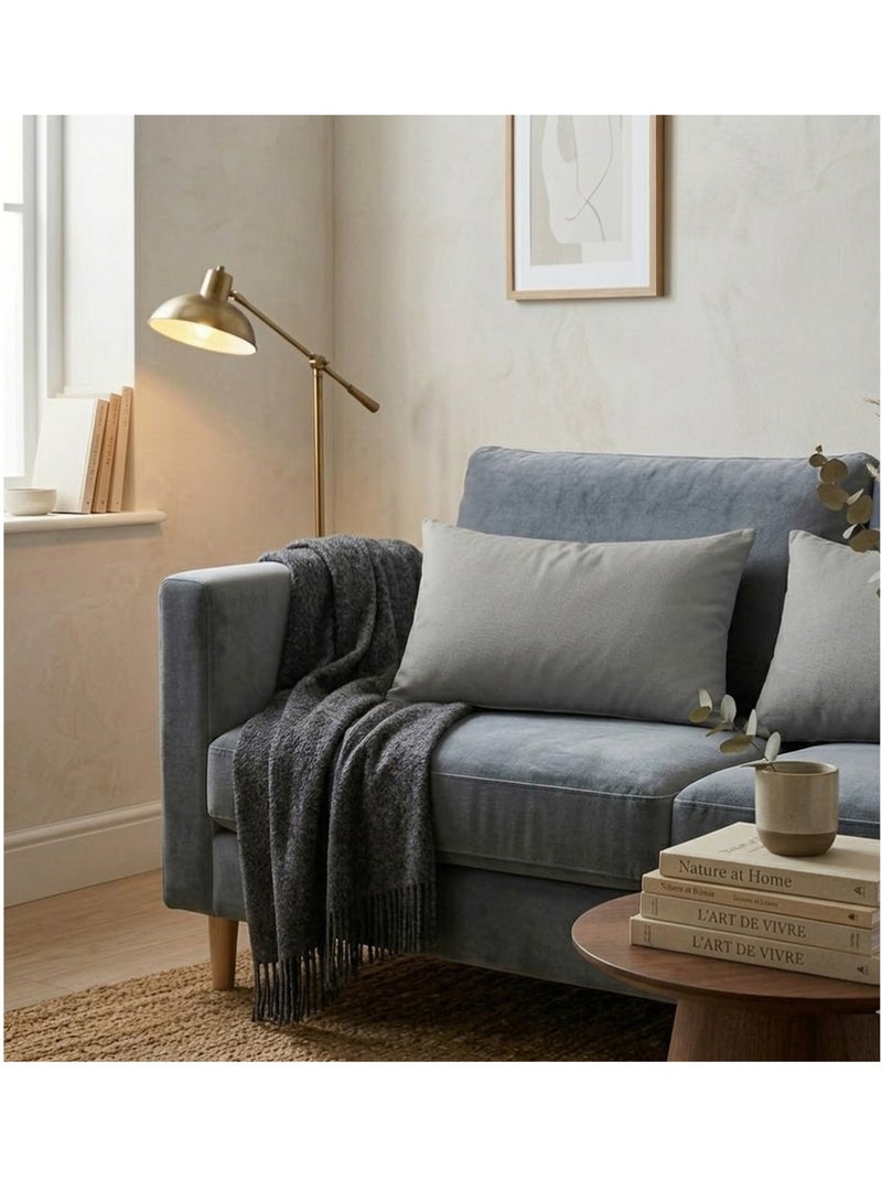 Coussin en polyester uni pop colors Gris moyen - Kiabi