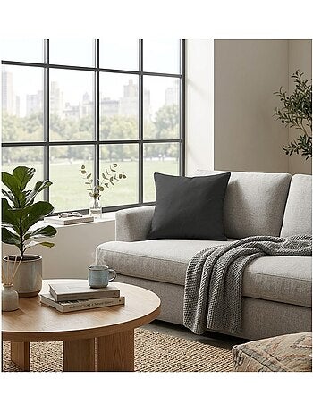 Coussin en polyester uni pop colors