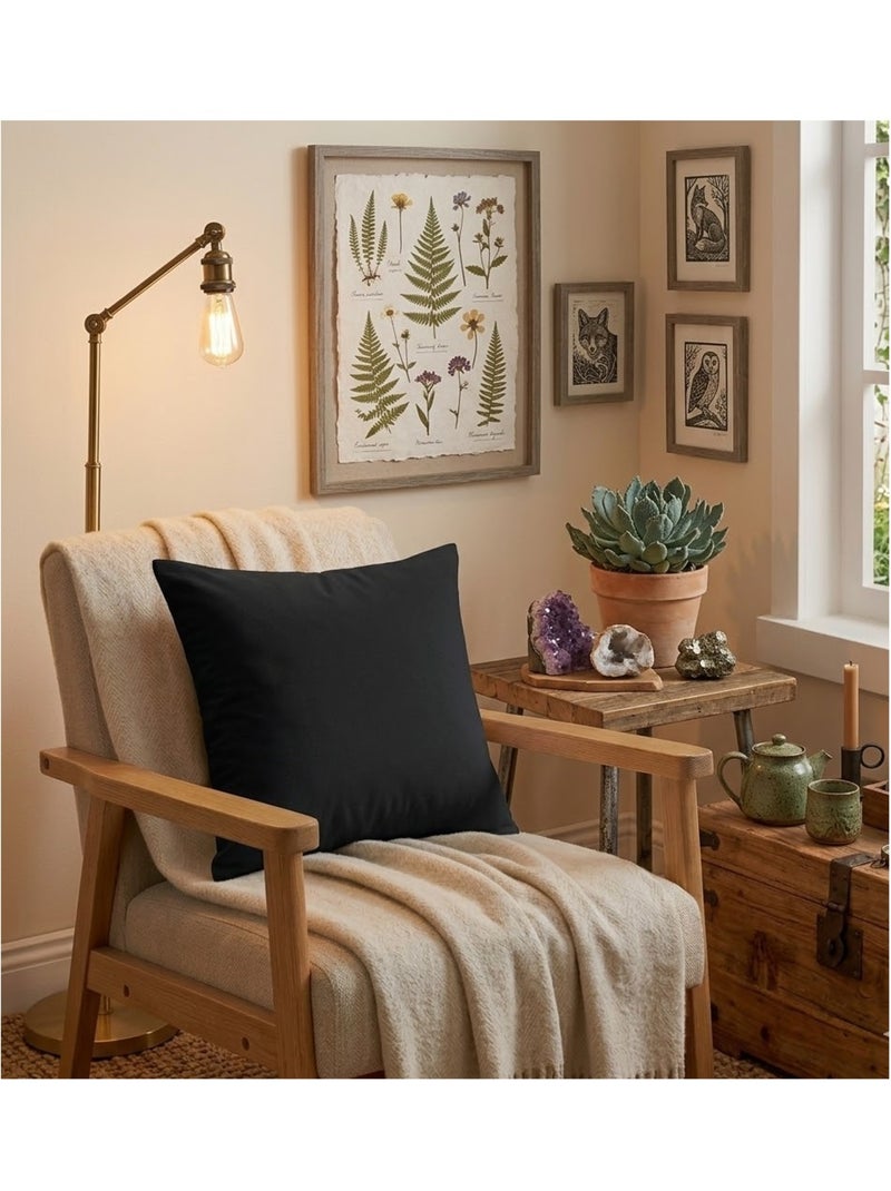 Coussin en polyester uni pop colors Noir - Kiabi