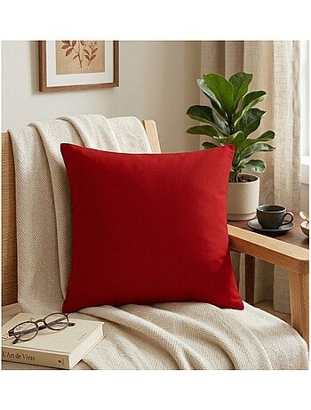 Coussin en polyester uni pop colors