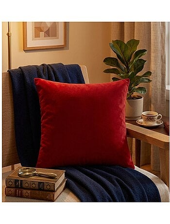 Coussin en polyester uni pop colors