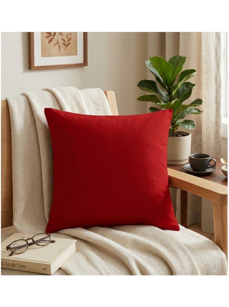 Coussin en polyester uni pop colors Rouge - Kiabi