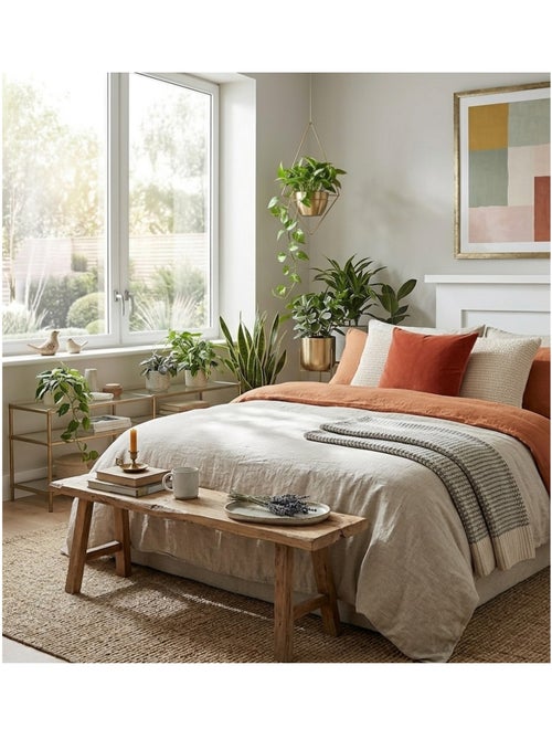 Coussin en polyester uni pop colors - Kiabi