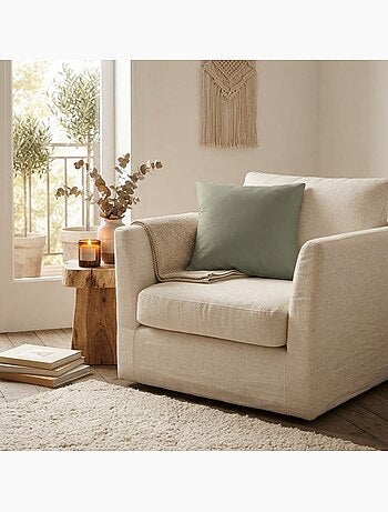 Coussin en polyester uni pop colors