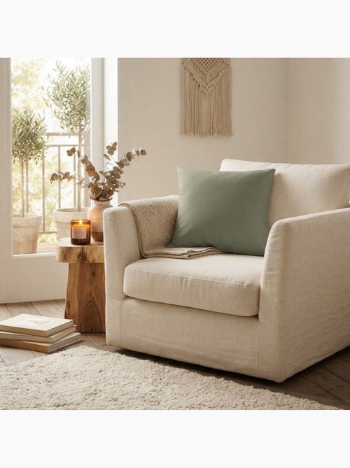 Coussin en polyester uni pop colors - Kiabi