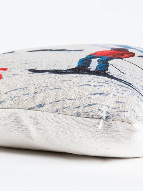 Coussin en polylin imprimé 'Deko&co' - Kiabi