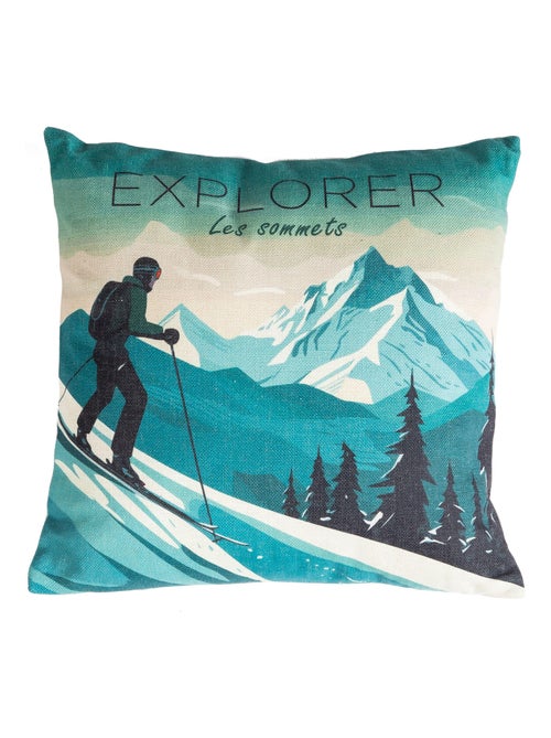 Coussin en polylin imprimé 'Deko&co' - Kiabi Coussin en polylin imprimé 'Deko&co' - Kiabi