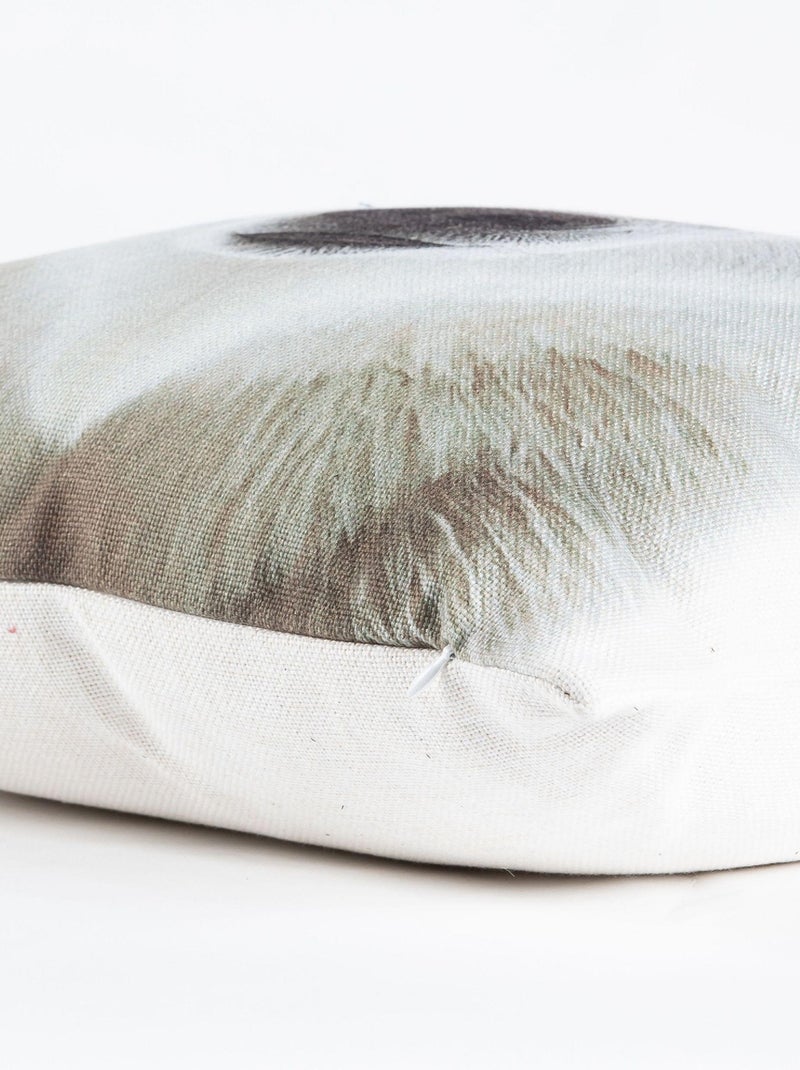 Coussin en polylin imprimé 'Deko&co' Blanc - Kiabi