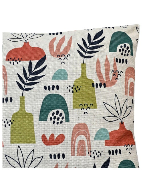Coussin en polylin imprimé 'Deko&co' - Kiabi