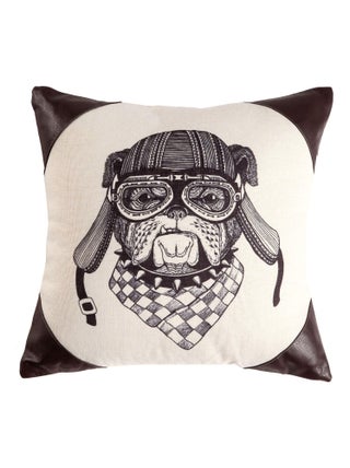 Coussin en polylin imprimé 'Deko&co'
