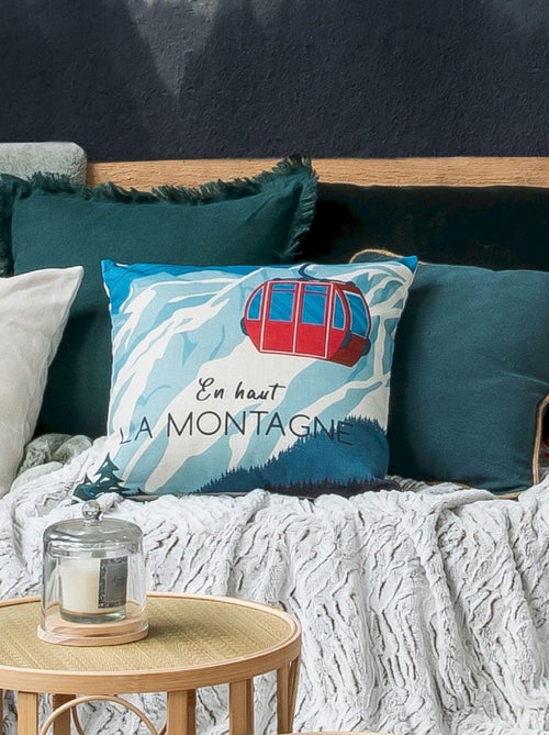 Coussin en polylin imprimé 'Deko&co' - Kiabi