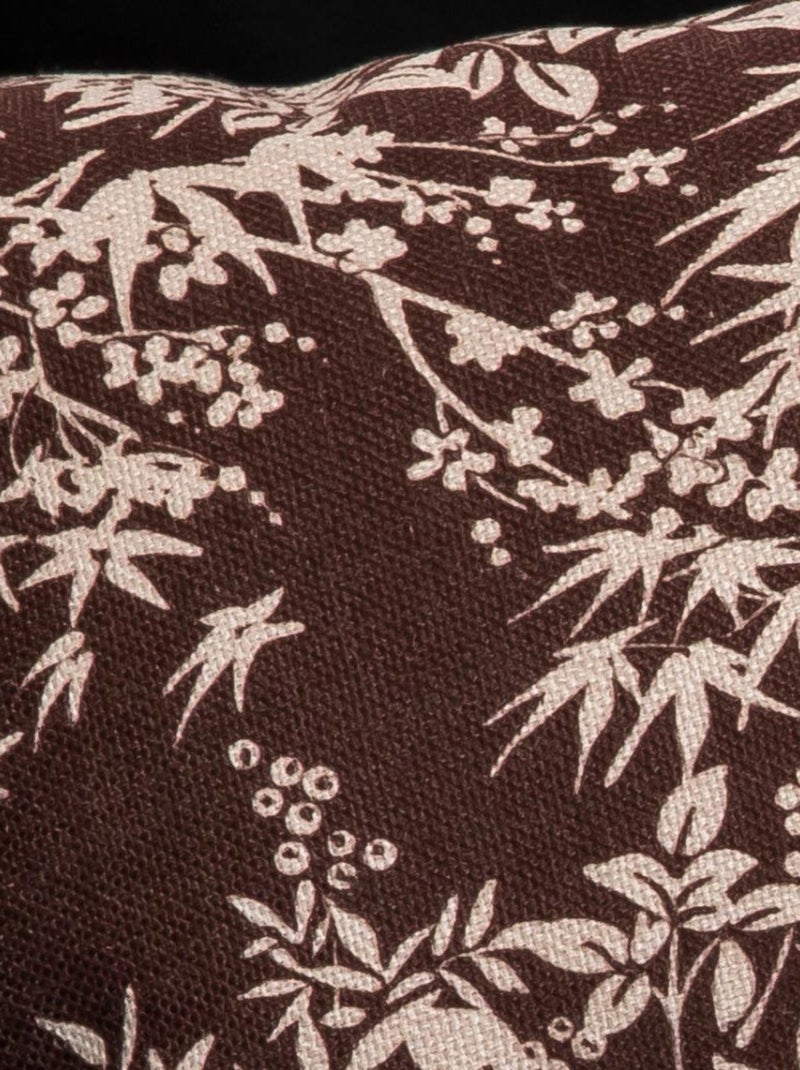 Coussin en polylin KYOTO 'Deko&co' Marron - Kiabi