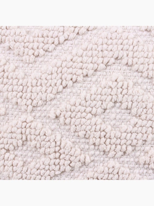 Coussin en tissu beige losanges 40x40cm - Kiabi