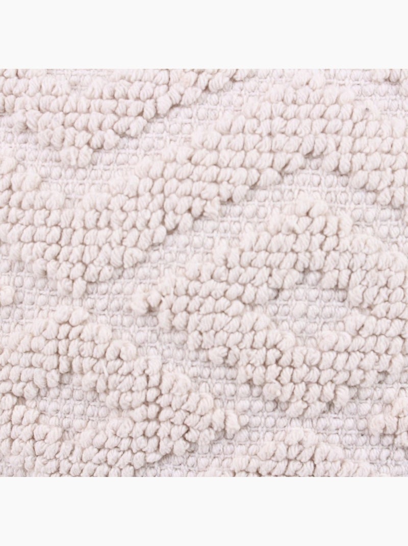Coussin en tissu beige losanges 40x40cm Beige - Kiabi