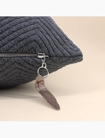 Coussin en tissu gris 50x50cm