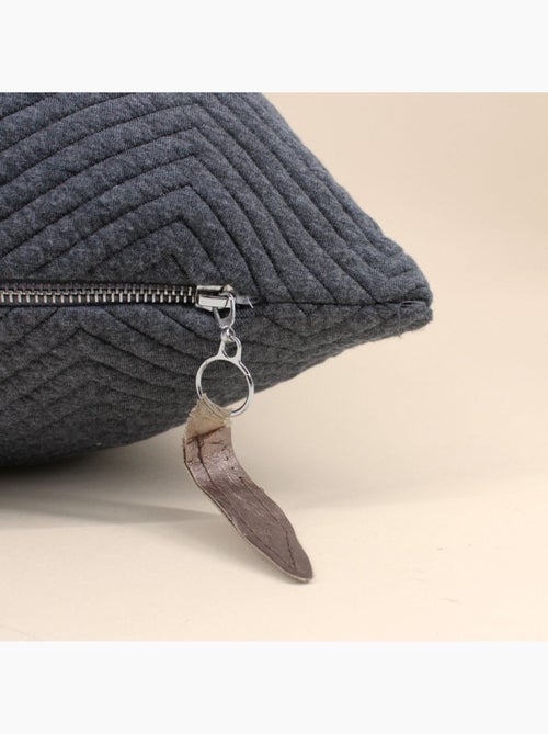 Coussin en tissu gris 50x50cm - Kiabi