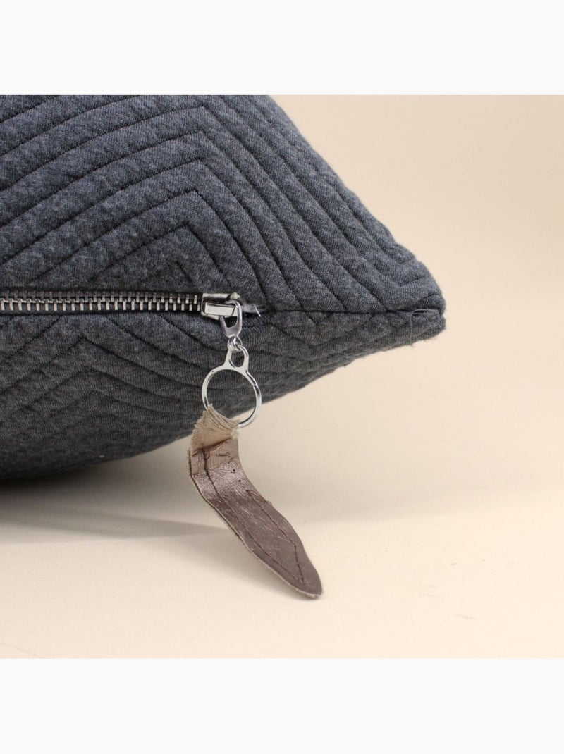 Coussin en tissu gris 50x50cm Gris - Kiabi