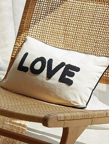 Coussin en toile Love