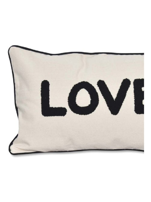 Coussin en toile Love - Kiabi